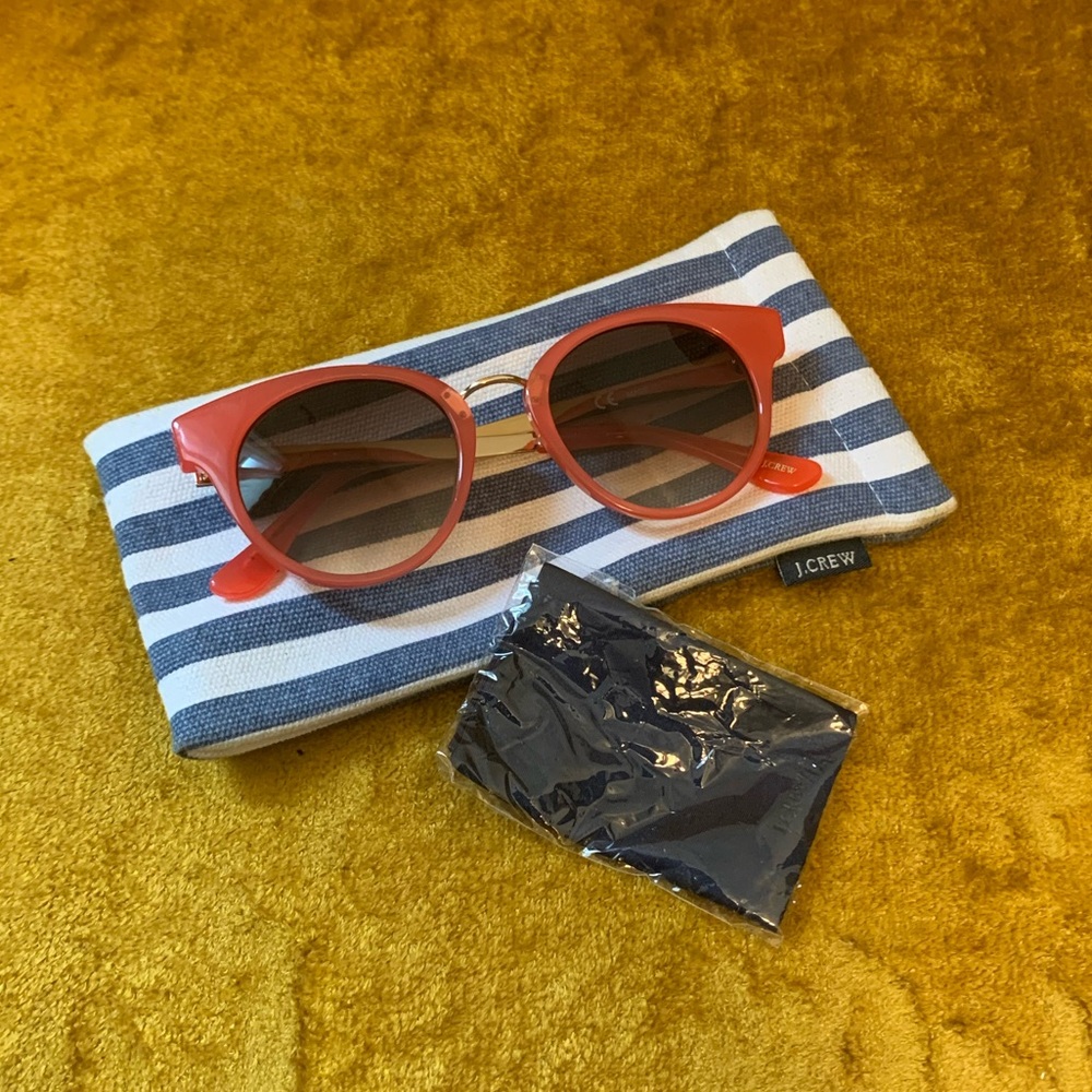 J. Crew pink sunglasses bought from Madewell